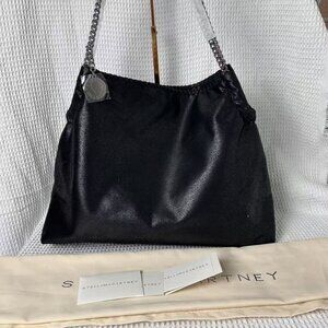 Stella McCartney Falabella Drawstring Tote Bag Black
